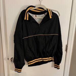 Black and Yellow Pullover Jacket